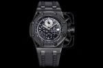 Audemars Piguet cufflinks AP Royal Oak Survivo Black Steel Case diameter 44mm Watch